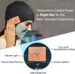 Bluetooth Beanie for Men Bluetooth Hat, Mens Gifts, Women Beanie Hat Black
