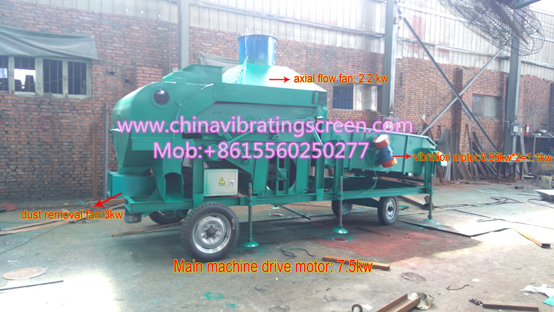 Large-scale convenience cocoa beans red beans sieving machine