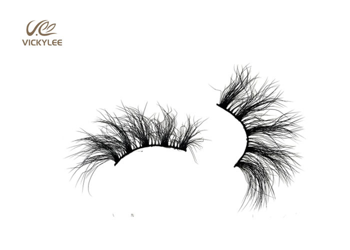 Fashioned Fan Shaped 27MM Natural Wispy False Lashes