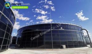 China Dark Green Bolted Steel CSTR Reactor Tanks For Waste Water Salt Water wholesale