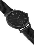 Black Hydraulic Dial Mens Stainless Steel Watches Waterproof Classic Design