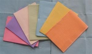 China Dental Clinic Paper Aprons Disposable Bib 13&quot;X18&quot; Single Use Multi Color Available wholesale