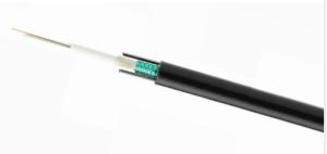 China Outdoor Fiber Optic Cable GYXTW 12 Core Uni-Tube Light Aerial Armored Single Mode wholesale