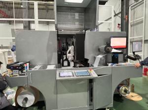 China 1440*360 Dpi EcooSpark Digital Foil Stamping Label Enhancing Machine wholesale