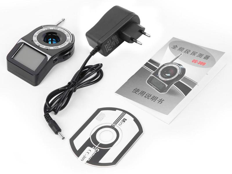 CC-309 LED Mini Full Band Detector Bug Detection Anti-hidden Camera Wireless Signal Detector