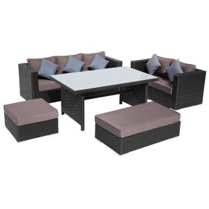 China UV Protection PE Rattan Outdoor Wicker Sofa Set wholesale