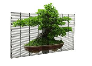 China Ultra Thin LED Display P12mm transparent glass advertising wholesale