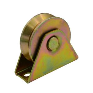 China Sliding gate roller GW602 Y Groove，Galvanized, Iron, Double bearing wholesale