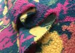 340GSM Soft Blanket Fabric / 100% Polyester Printed Woollike Sherpa Fleece