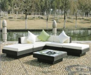China Leisure Aluminium PE Rattan Outdoor Wicker Sofa sets Garden Backyard wicker Patio sofa furniture wholesale