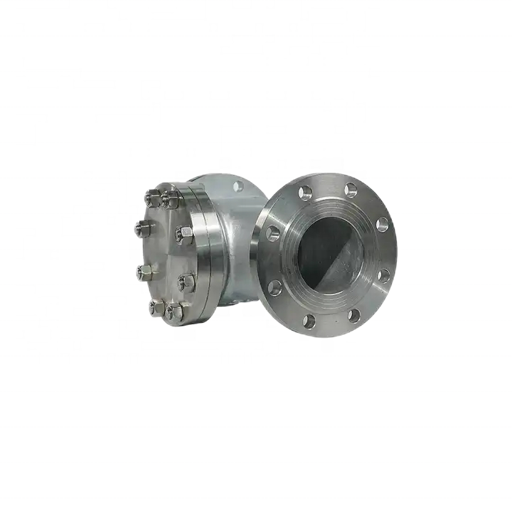 Flanged Lift Check Valve Silver Stainless Steel 304 316 316L PN16 PN25 PN40 PN64 PN100