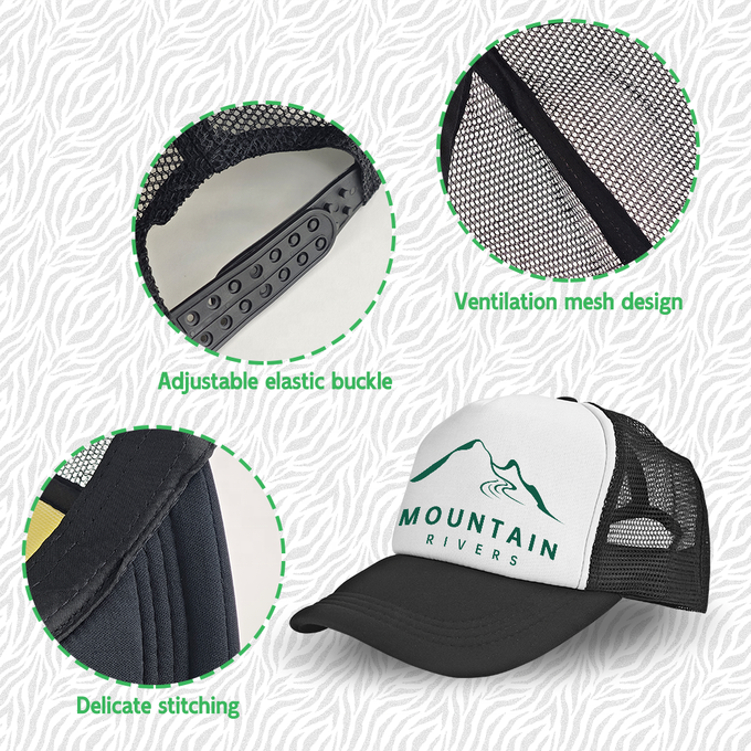 Custom Sublimation Mesh Cap Trucker Cap Colored Hats For Sublimation