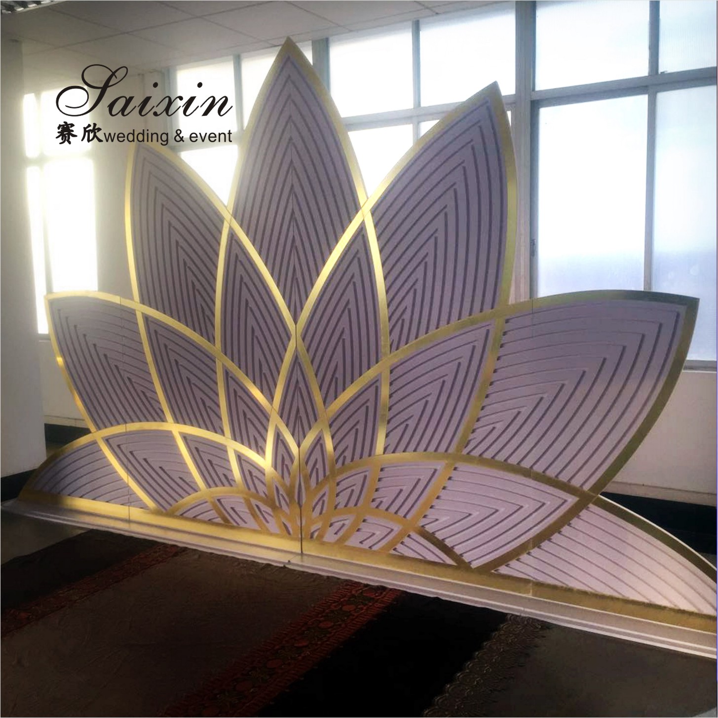 Wholesale luxury golden stainless steel chuppah wedding furniture for event