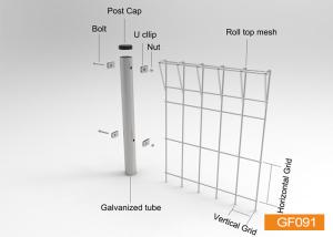 China Roll Top Welded Wire Garden Fence wholesale
