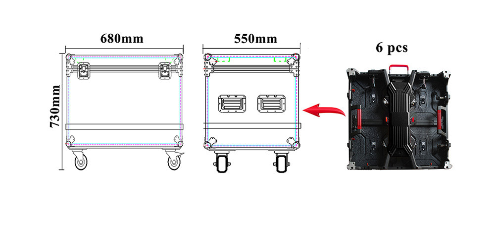 SMD2727 1R1G1B / P4.81mm LED Display Screen Hire For Advertising Outdoor