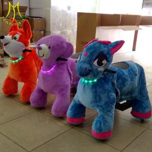 China Hansel mall ride on toys stuufed electric animal scooter price wholesale