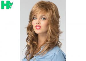China European Hair Wig Synthetic Full Head Glueless Long Heat Resistant Hair Wigs wholesale