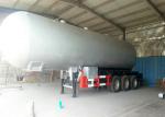 Tri Axles LPG Tank Semi Trailer For 59000Liters Liquid Petrol Gas, Butane ,