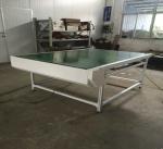 Small Green PVC Conveyor Belt System For Cosmetic Products Manufacturer