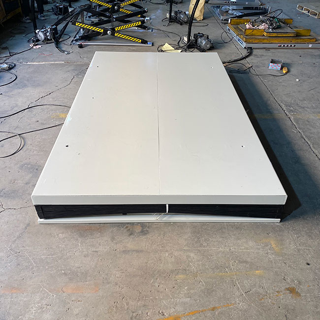 Double Horizontal Heavy Duty Scissor Lift Table 8 Ton Max Height 1050mm