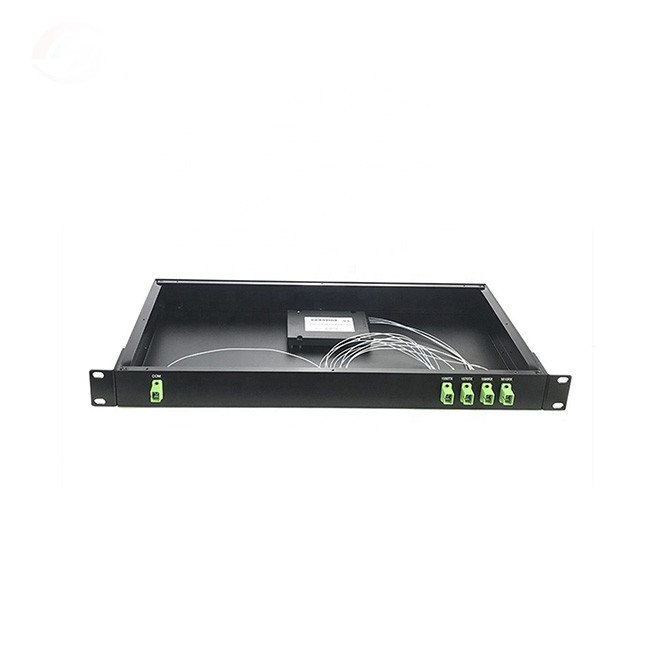 0.9mm 4 Channel Wdm Mux Demux 19 Inch Rack Mount Chasis 1550-1610nm