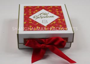 China High End Flat Magnetic Closure Gift Box With Ribbon Luxury Carton Paper Folding wholesale