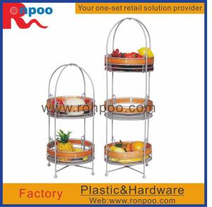 China Supermarket display stand,kitchen storage wire rack,fruit and vegetable display rack,metal display wholesale