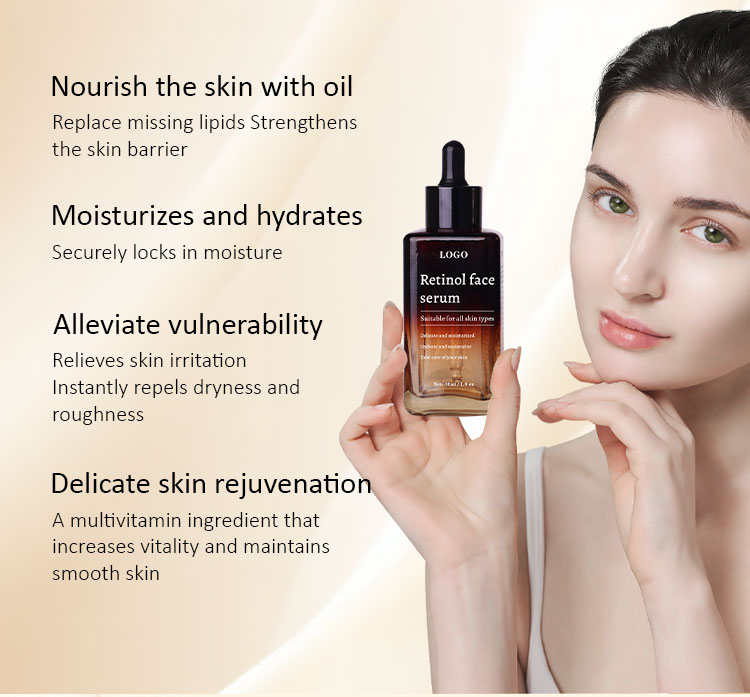 Retinol Face Skin Care Serum Organic Natural Anti Wrinkle Dark Spot Remover Brighten And Whitening Facial Serum