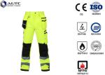 Reflective PPE Safety Wear Disposable Anti Wrinkle Adjustable Sleeve Zip Pockets