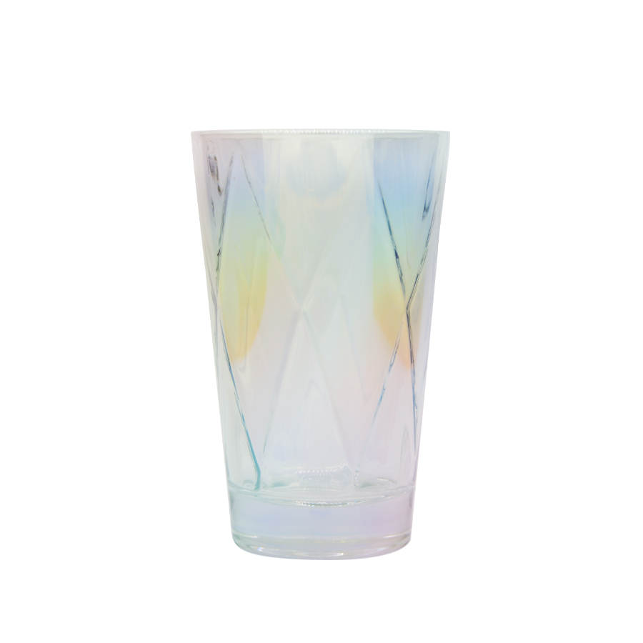 Iridescent Honeycomb Tumbler Drinking Glasses For Bar