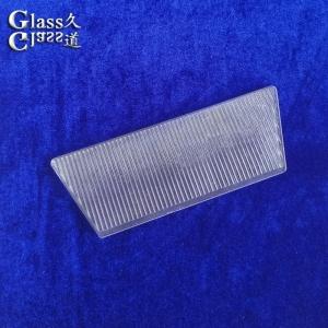 China Clear Molded Linear Glass Cover Lens for LED Light wholesale