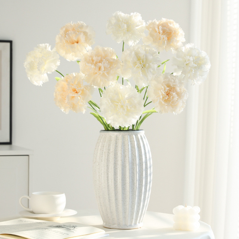 Simulated flowers, carnation bouquets, dried flowers, family holidays, living room decoration, dining table, photography props, ornaments, fake