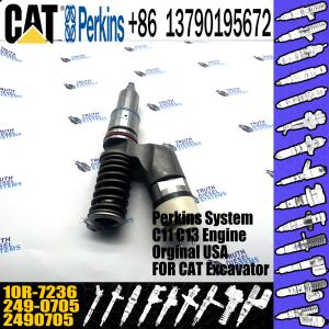 China High Quality New Diesel Fuel Common Rail Injector 2490705 10R7236 249-0705 10R-7236 For CAT C13 Excavator wholesale