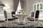 European solid wood dining table and chair villa restaurant dining table