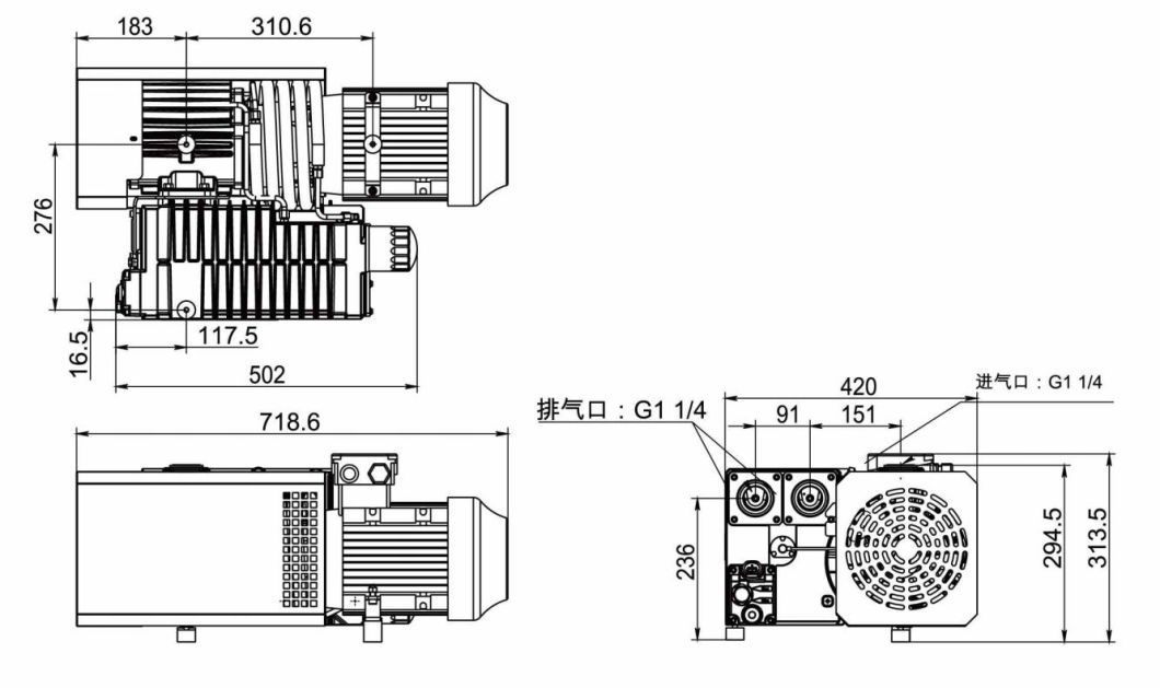 Rotary Vane Vacuum Pump for Food Industry