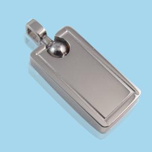 China 316L Stainless Steel Rectangle Square Shaped Necklace Pendant LPS0129 wholesale