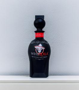 China OEM 375ml Tequila Glass Bottle/Black Coated/ Screen Printing/Glass stopper wholesale