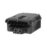Outdoor FTTH Fiber Optic Splitter Box for 48 Splicing Capacity and 3 Main Cable