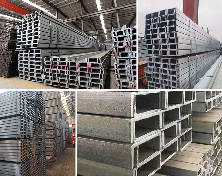 Hot Rolled Galvanized Steel Profile 50mm * 150mm Steel C Channel Beam Q235
