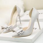 ZM016 3168-2 Fashionable And Elegant Sweet Bow High Heels Stiletto High Heels