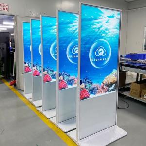 China 43505565 Inch Indoor Floor Standing Lcd Display Touch Screen Kiosk Advertising Screen Wifi Usb Digital Sigange on sale