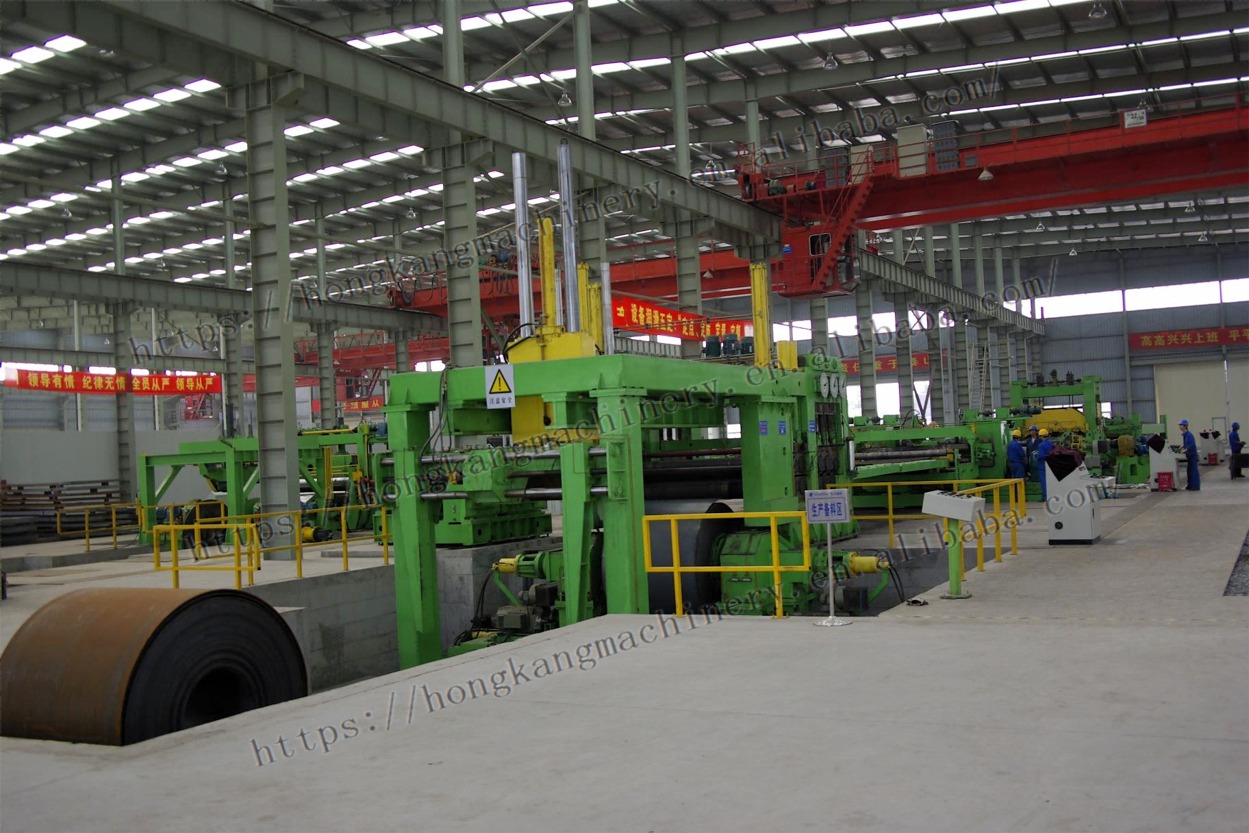 220mm accuracy Steel Coil Uncoiling Leveling Shearing Stacking Line for Hot Roll Steel