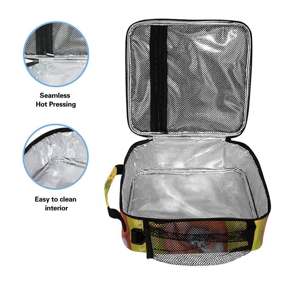 Multifunctional Reusable Cooler Tote Bag For Lunch Containing