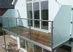 Balcony Stainless Steel Glass Railing Balustrade Design Terrace Glass Railing