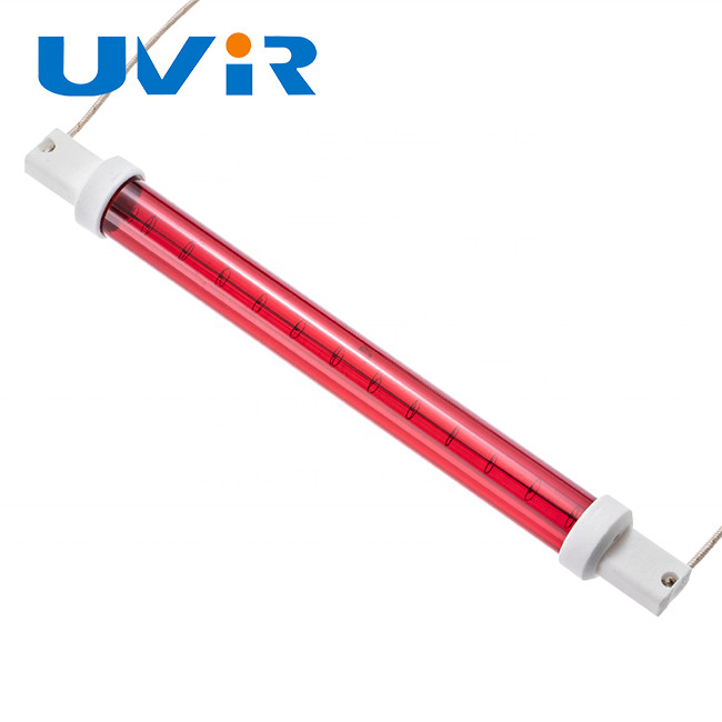 short wave Halogen Quartz Lamps , Red reflector Ruby Heat Lamp
