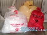 Autoclavable Biohazard Bags, Medical Waste Bags, Self Adhesive Sealing Tape