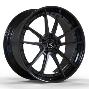 China Matt Black 2-PC Bolt Style 5x112 5x130 Luxury Cars Prosch 991 Auid RS6 wholesale