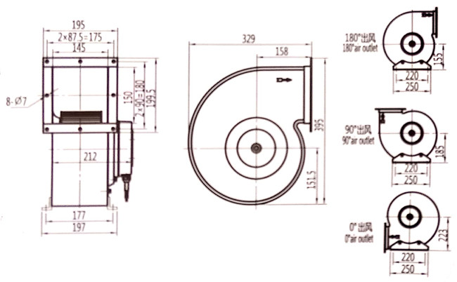 EC Centrifugal Fan For Air Handling Unit AHU, BLDC Centrifugal Blower