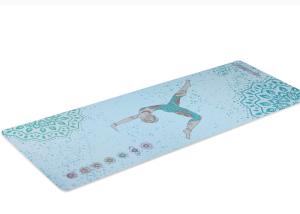 China Custom Printing PU Yoga Mat Skid Resistance Wet Absorbance Unique Texture wholesale