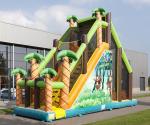 Playground Kids Inflatable Bouncer , OEM Inflatable Slide And Bounce House